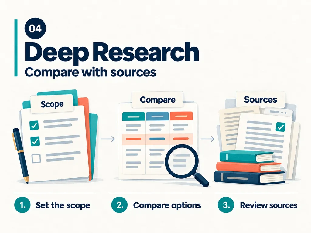 Deep Research: Compare Options with Sources